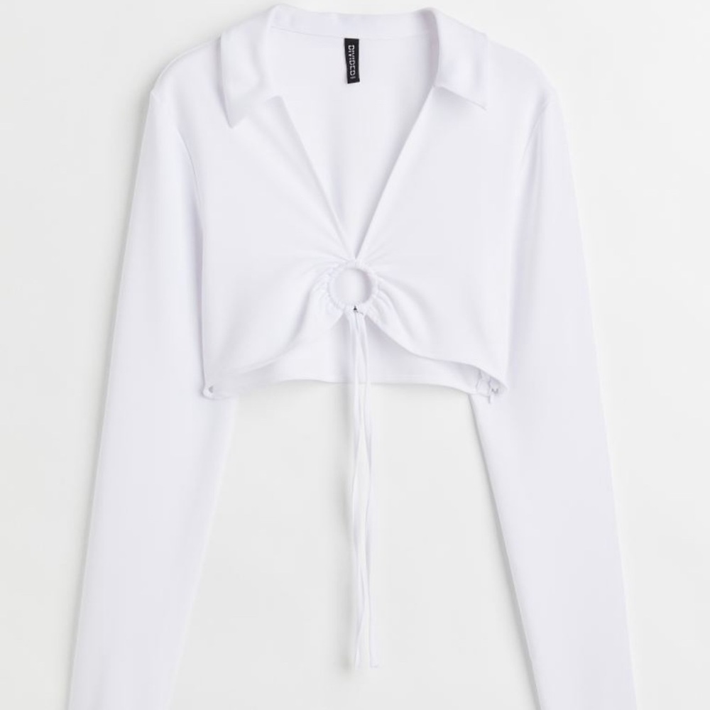 H&M Collared Crop Top